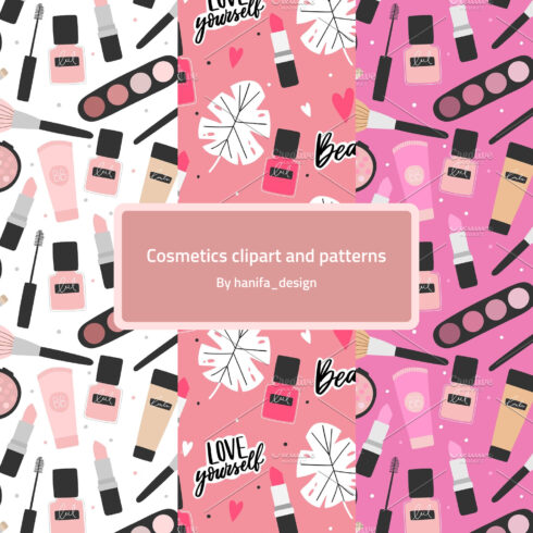 Preview cosmetics clipart and patterns.