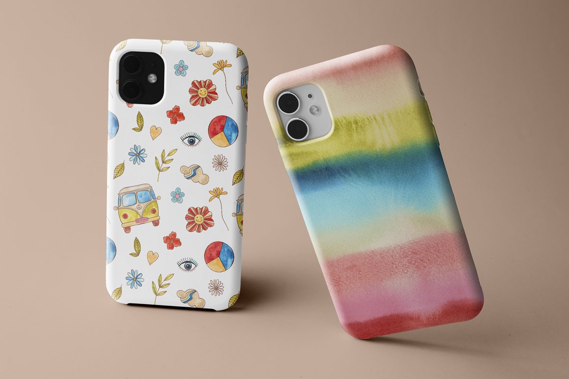 Great prints on the smartphone case.
