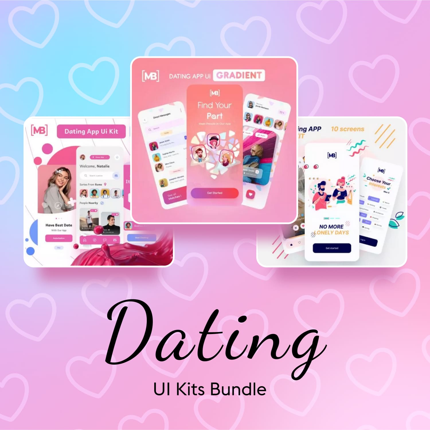 Dating UI Kits Bundle 1500 1.