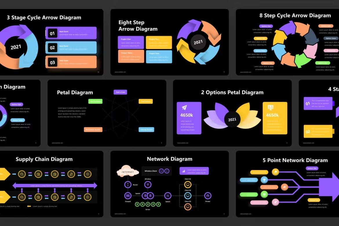 Diagram Infographic Powerpoint Template Preview 4.