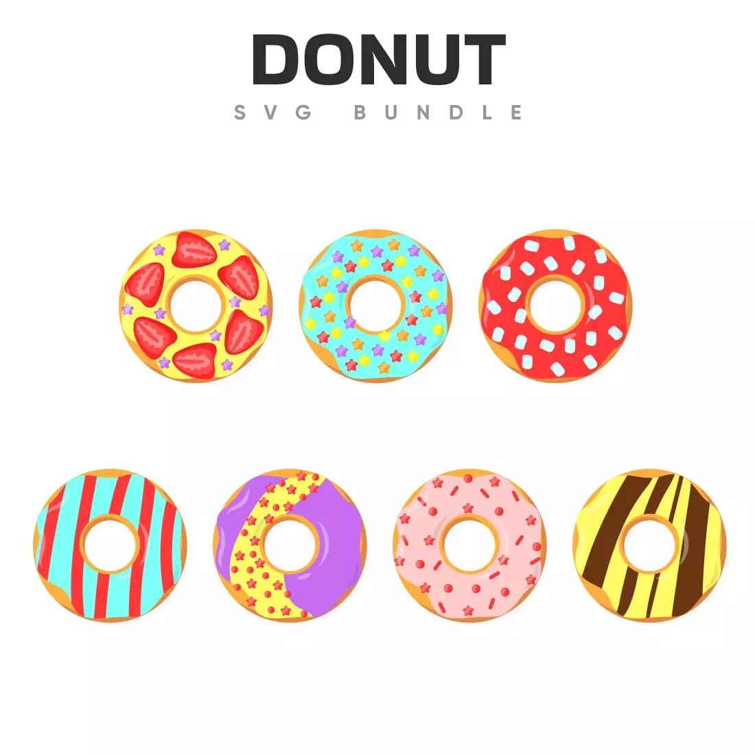 Donut SVG Bundle Preview 1.