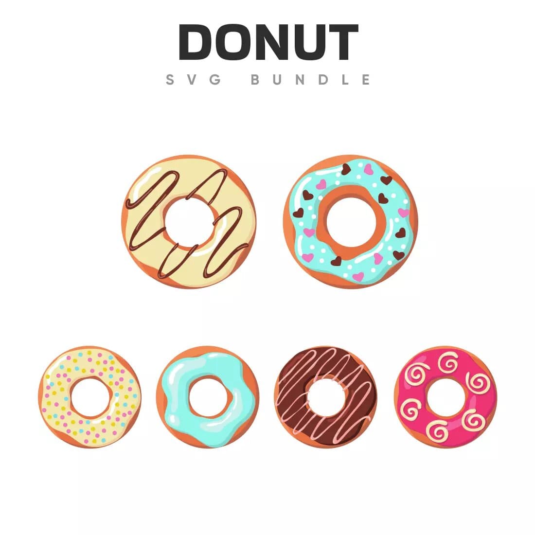 Donut SVG Bundle Preview 5.
