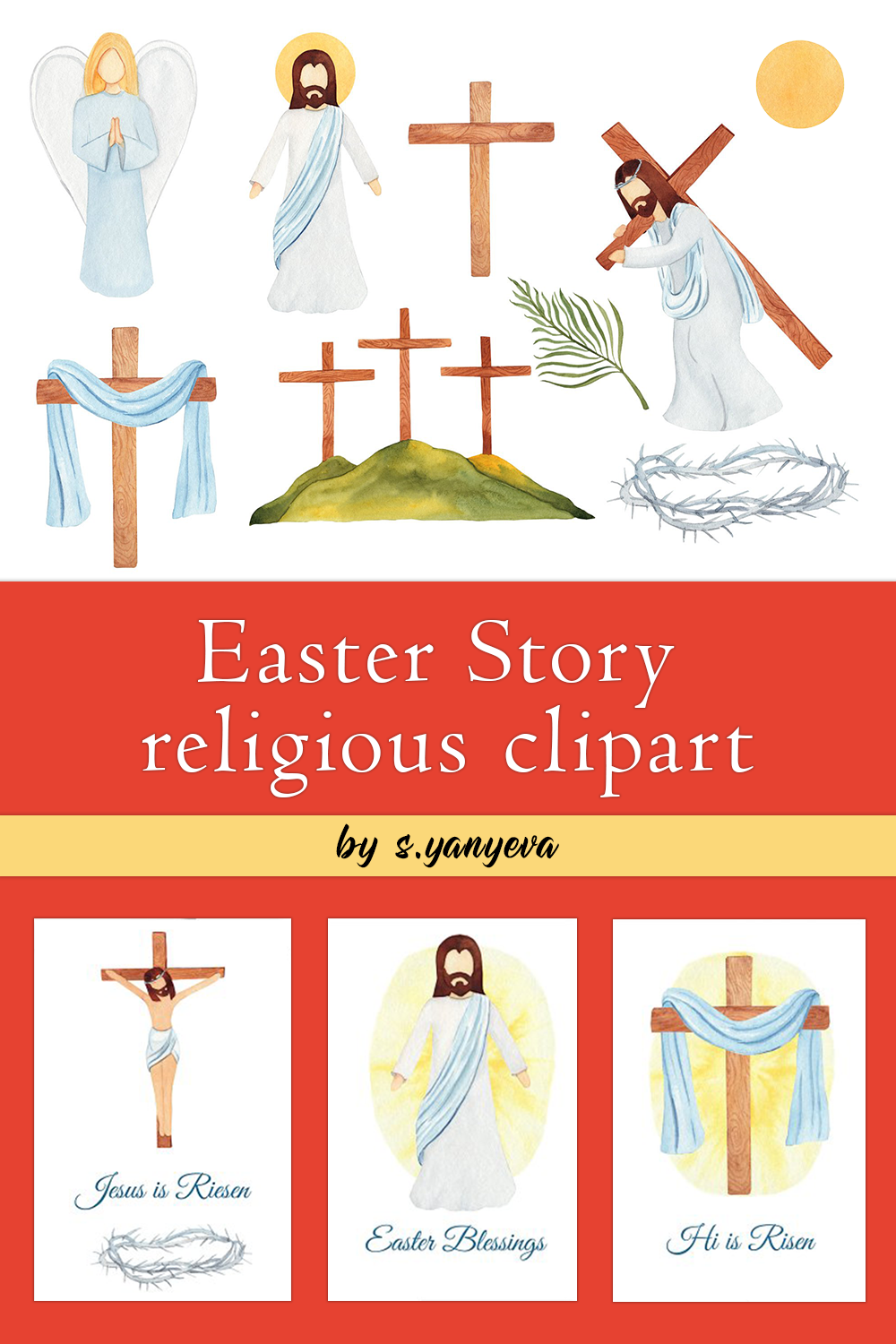 Easter story religious clipart of pinterest.