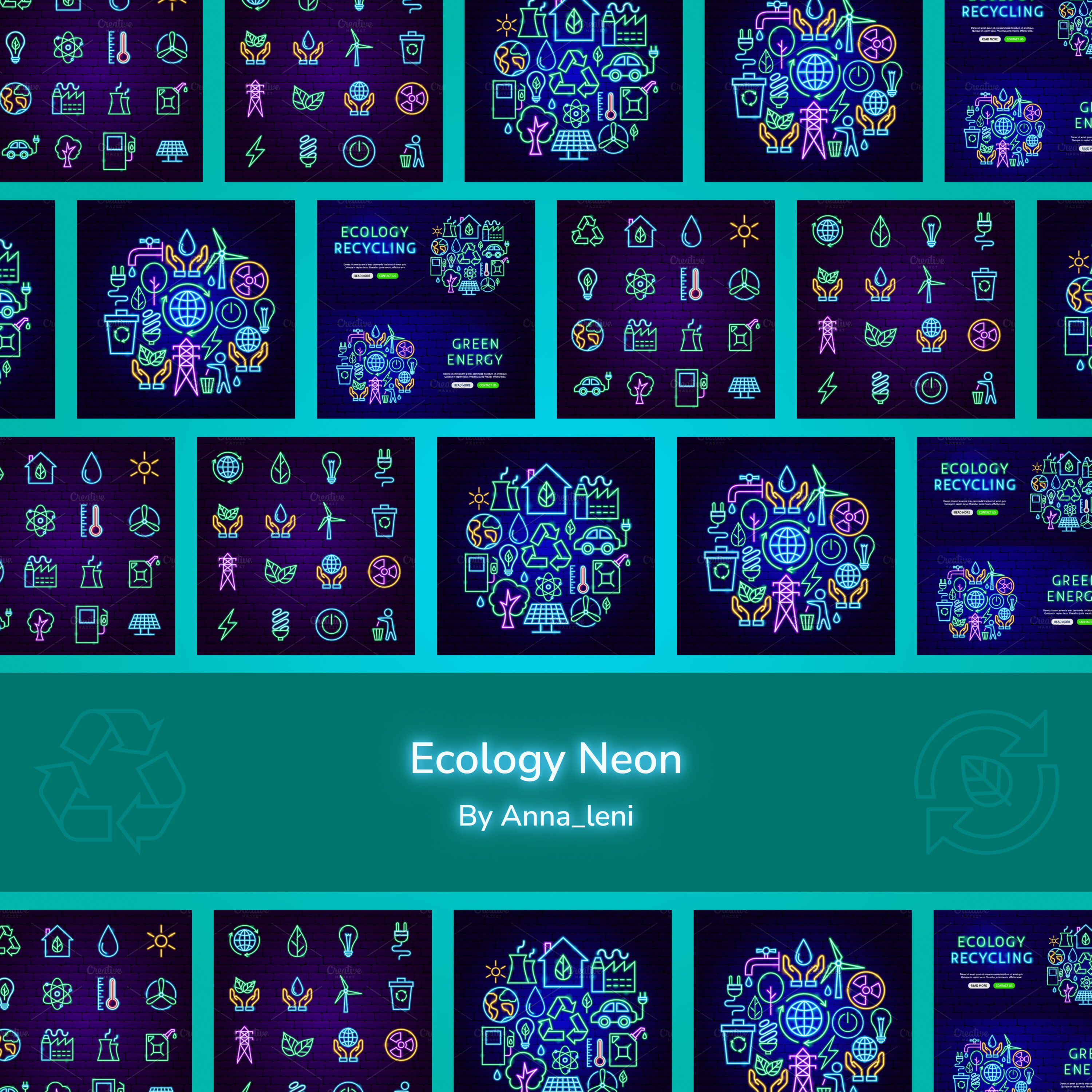 Ecology neon image preview.