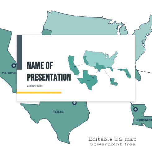 Editable US Map Powerpoint Free 1500 1.