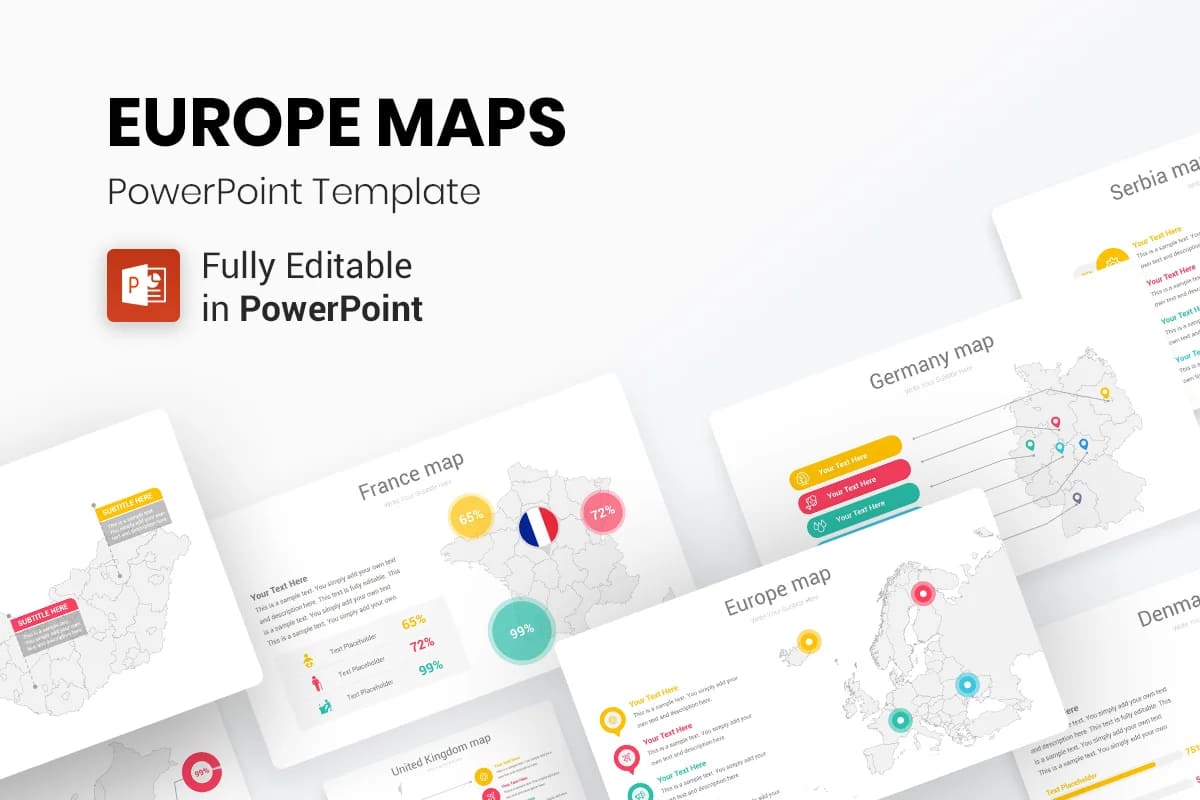 europe maps powerpoint.