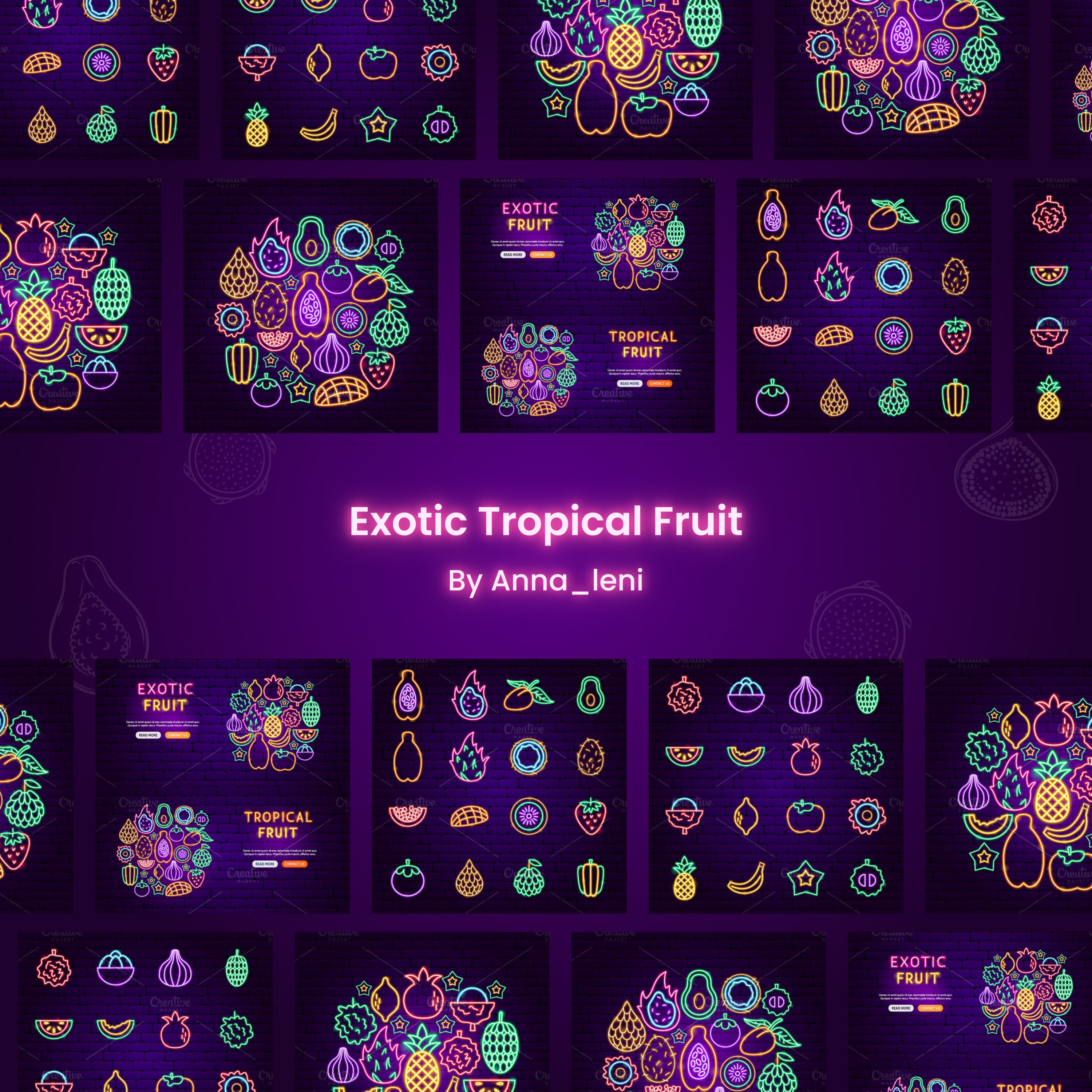 Exotic tropical fruit preview.