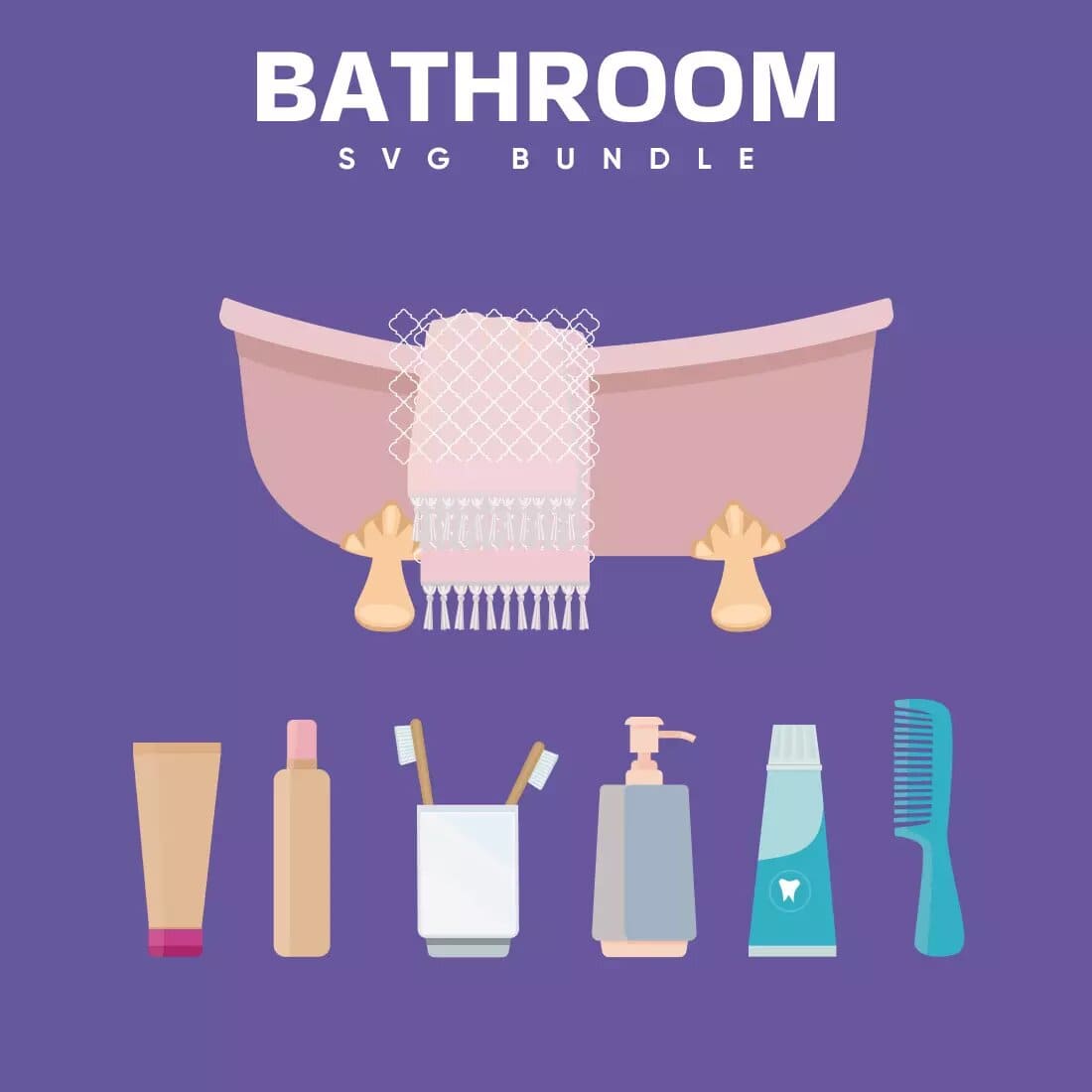 Extensive Bathroom SVG Bundle Preview 6.