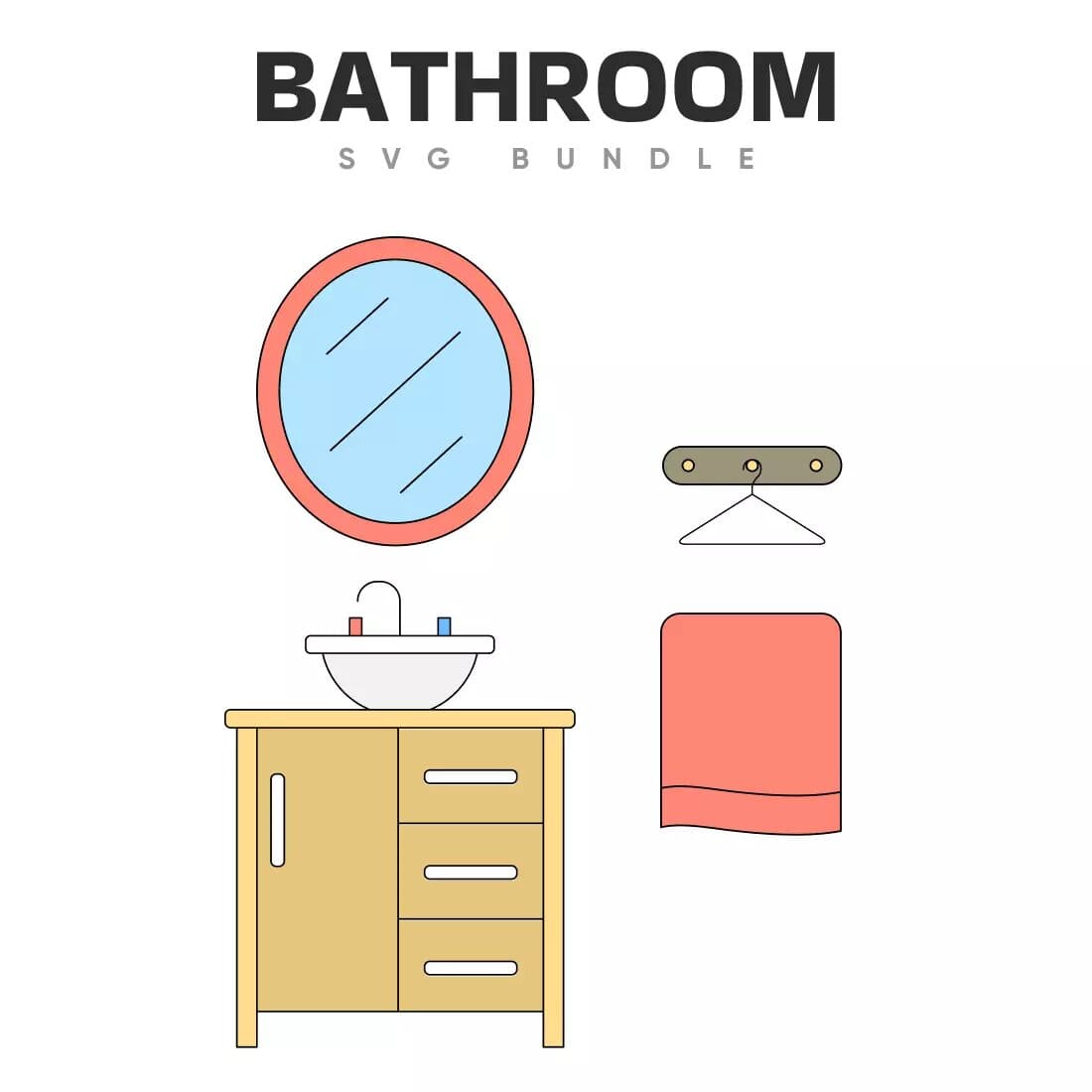 Extensive Bathroom SVG Bundle Preview 8.