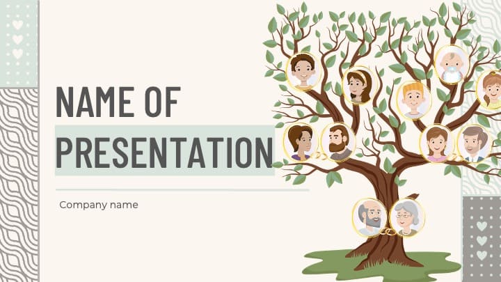 1 Family Tree Powerpoint Template Free.