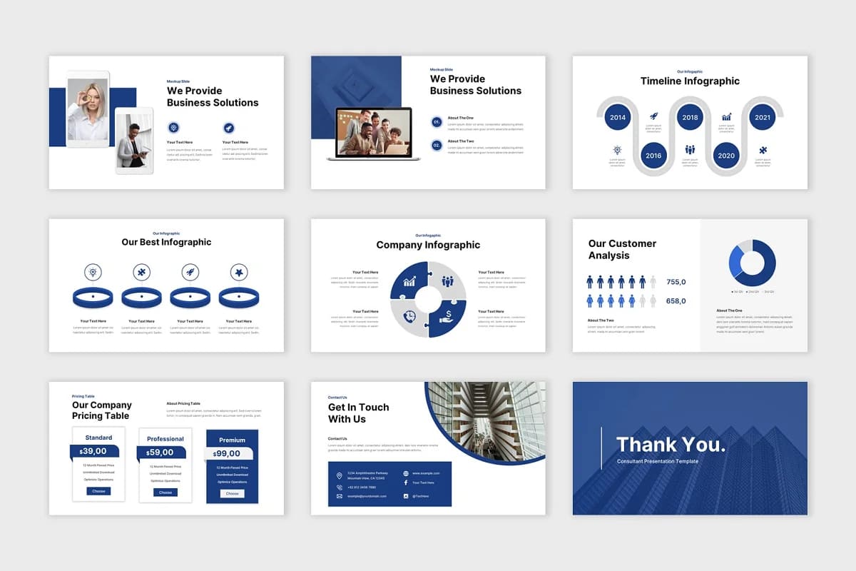 finance consultant powerpoint pages.