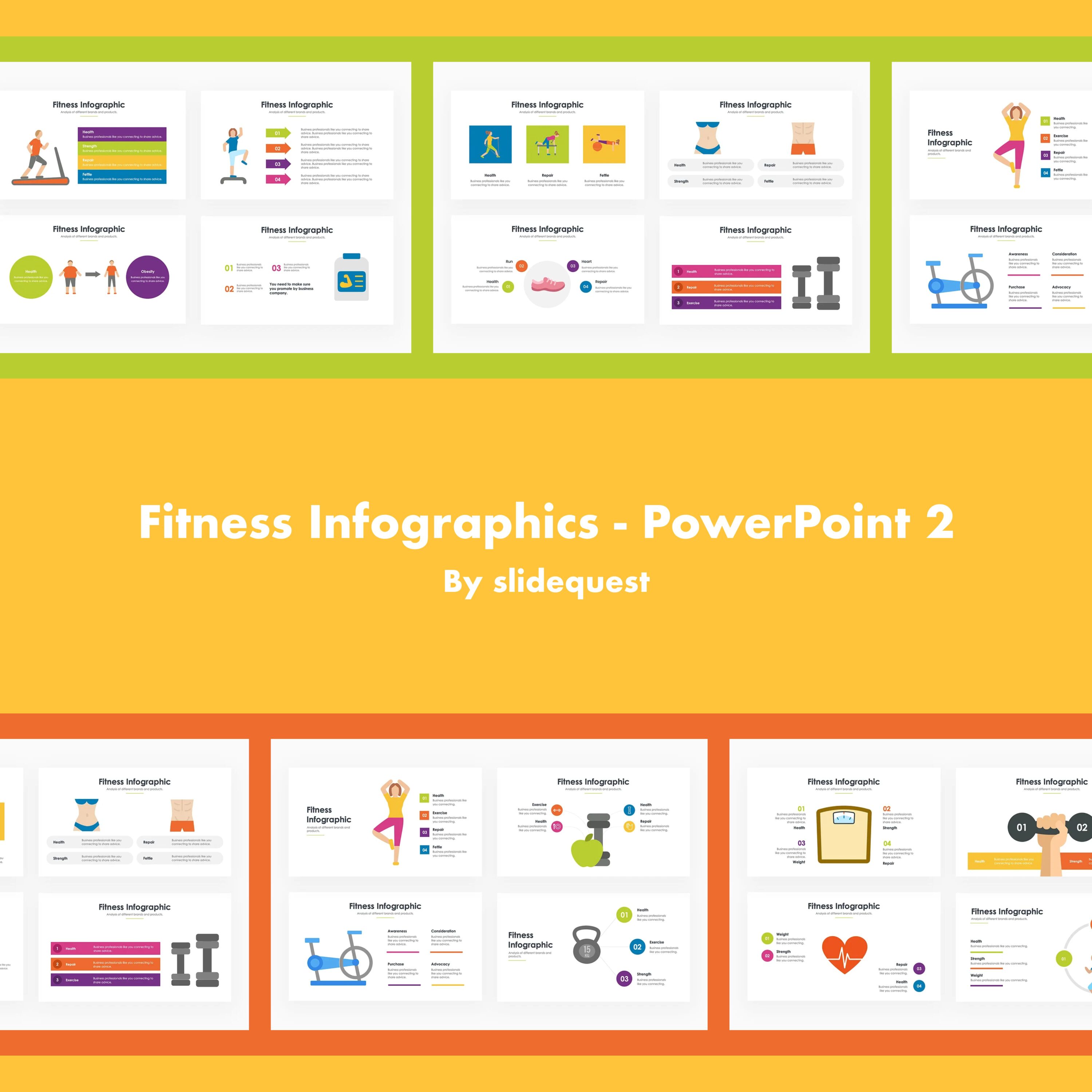Fitness Infographics Powerpoint 2 Preview 1500 1.