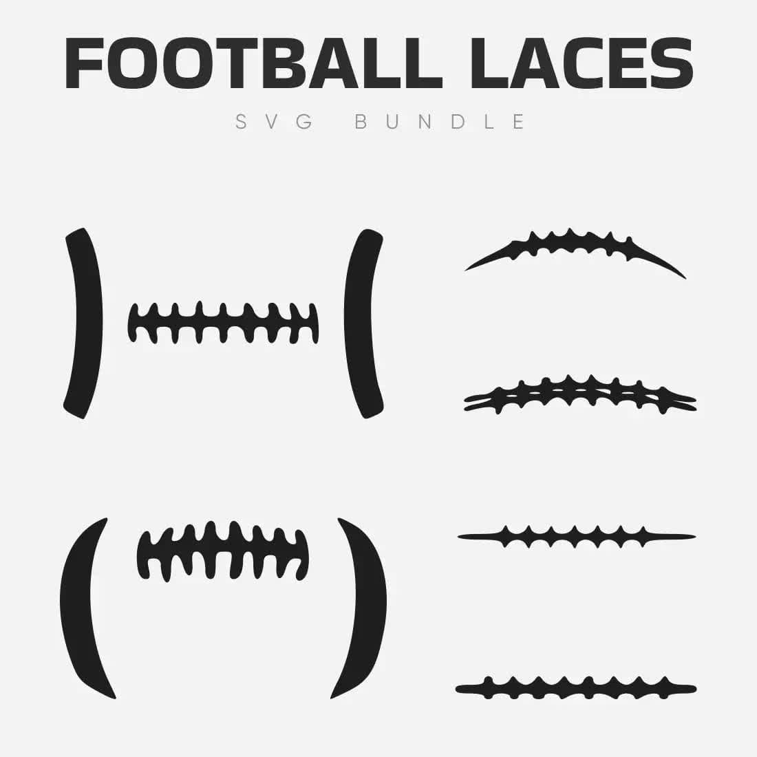 Football Laces SVG Bundle Preview 2.