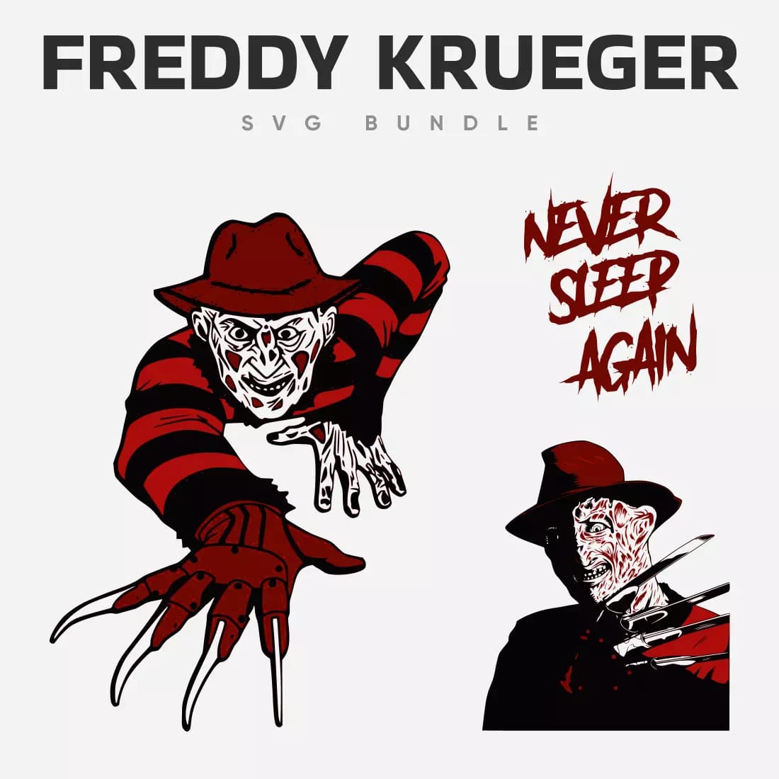 Freddy Krueger SVG Bundle Preview 5.