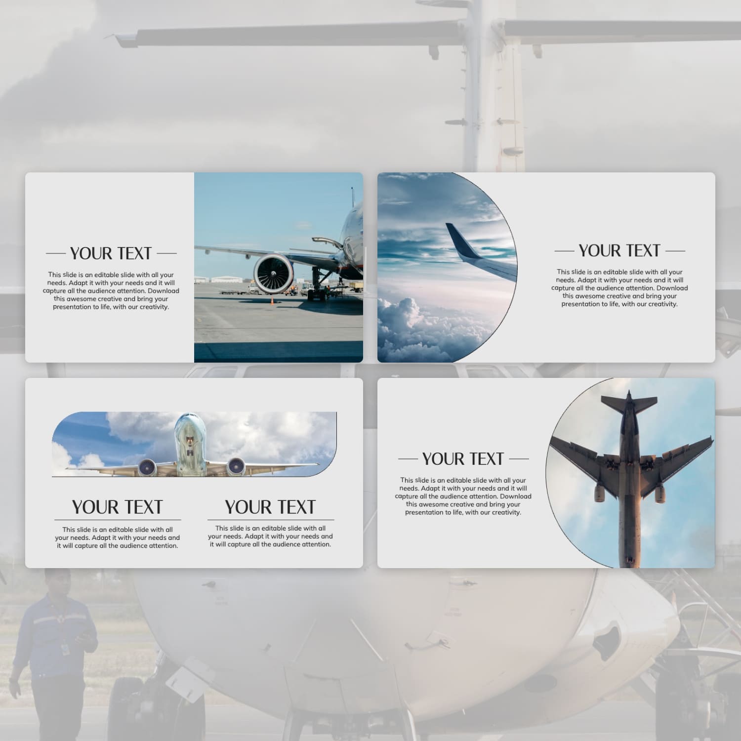 airplane powerpoint template