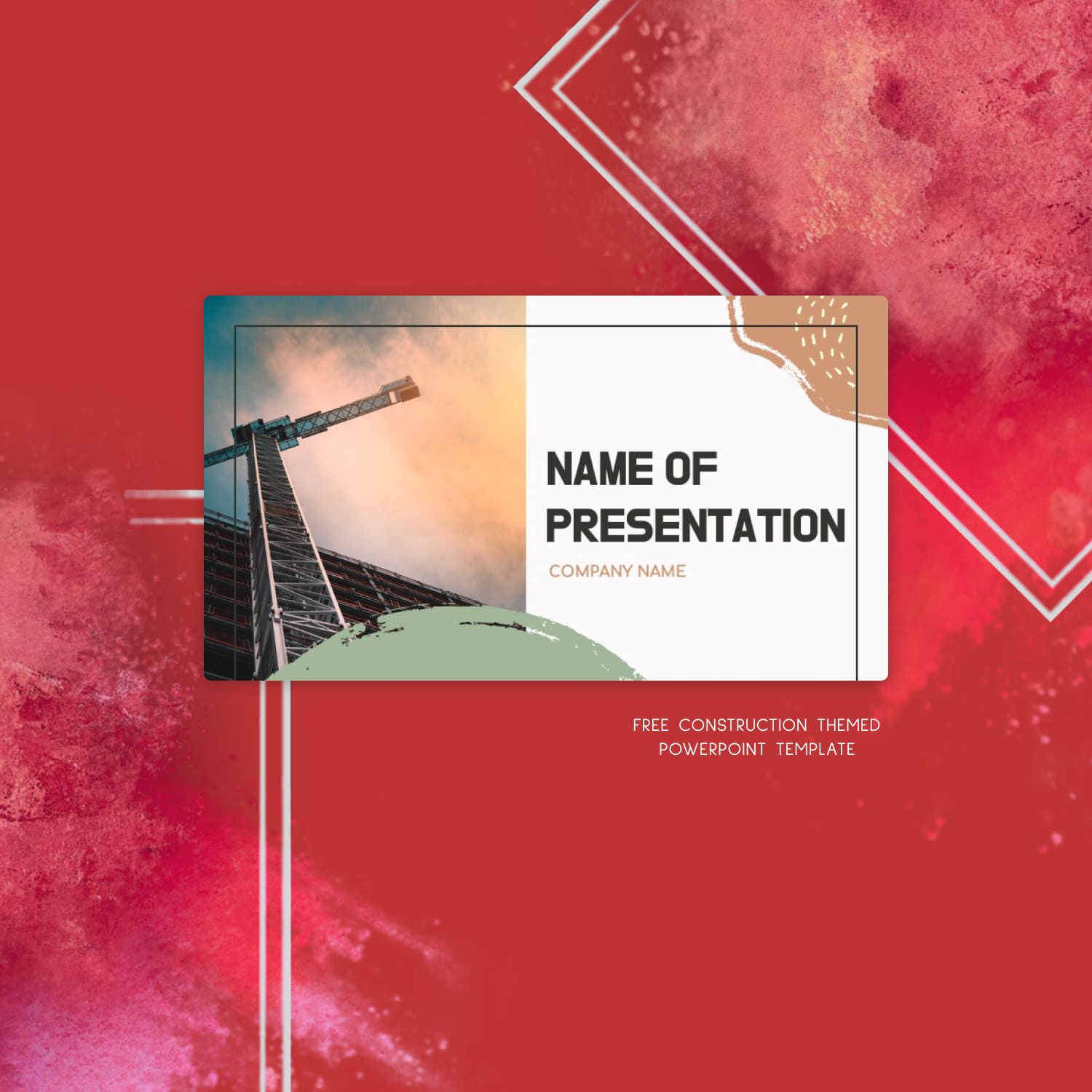 Free Construction Themed Powerpoint Template 1500 1.