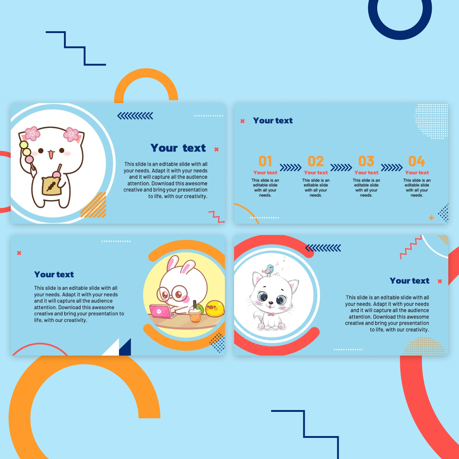 Prints of cute powerpoint template.