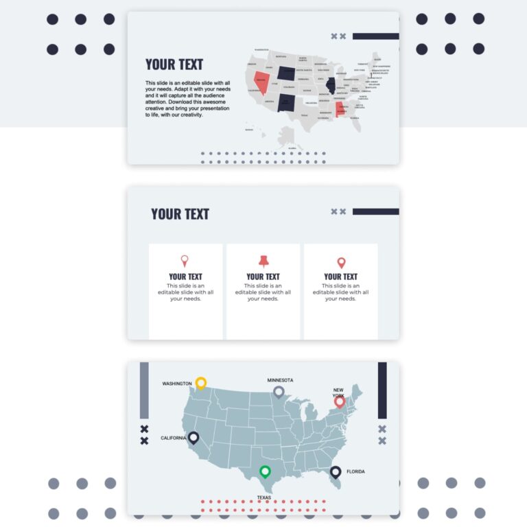 Free Editable USA Map For Powerpoint – MasterBundles