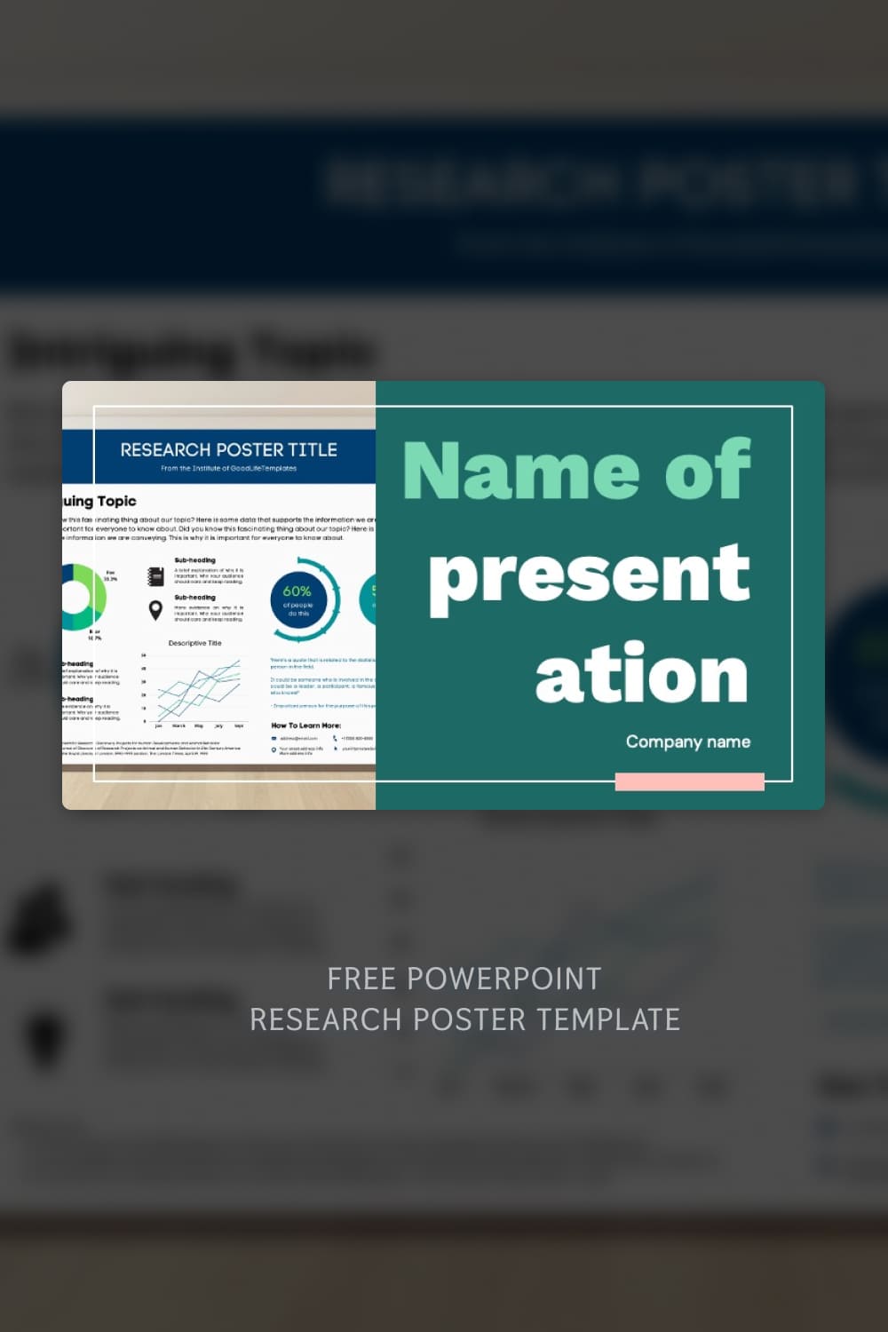 Free Powerpoint Research Poster Template Pinterest.
