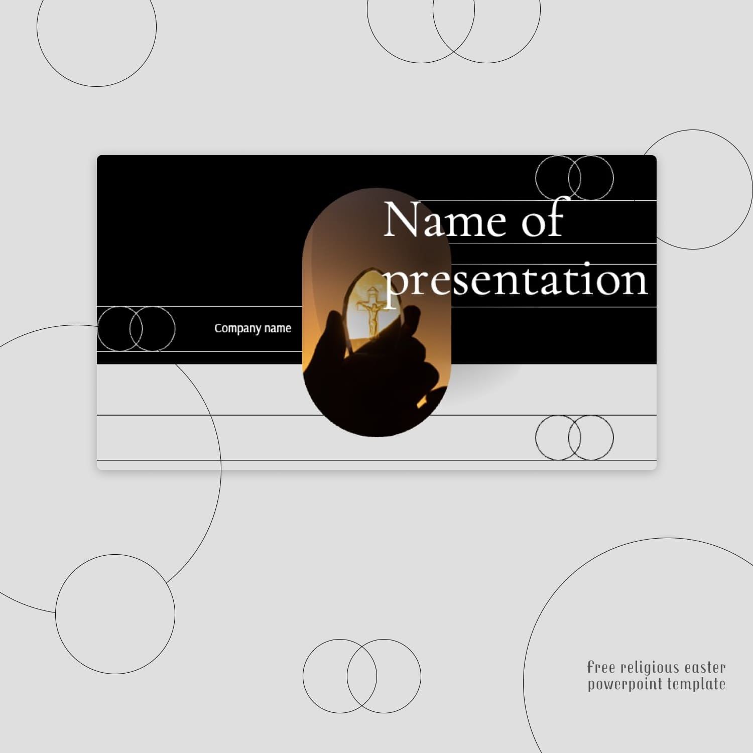 Free Religious Easter Powerpoint Template 1500 1.
