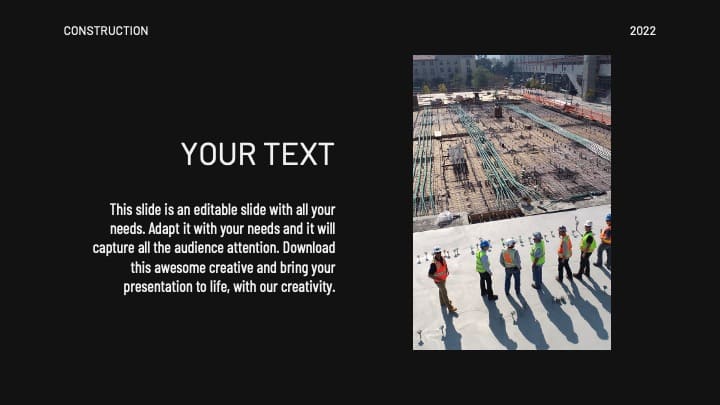 5 Free Under Construction Powerpoint Template.