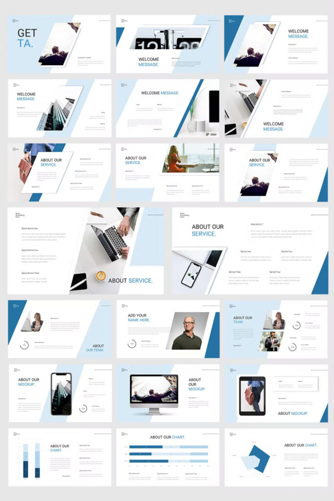 Getta - Investor Pitch Deck Powerpoint Template – MasterBundles