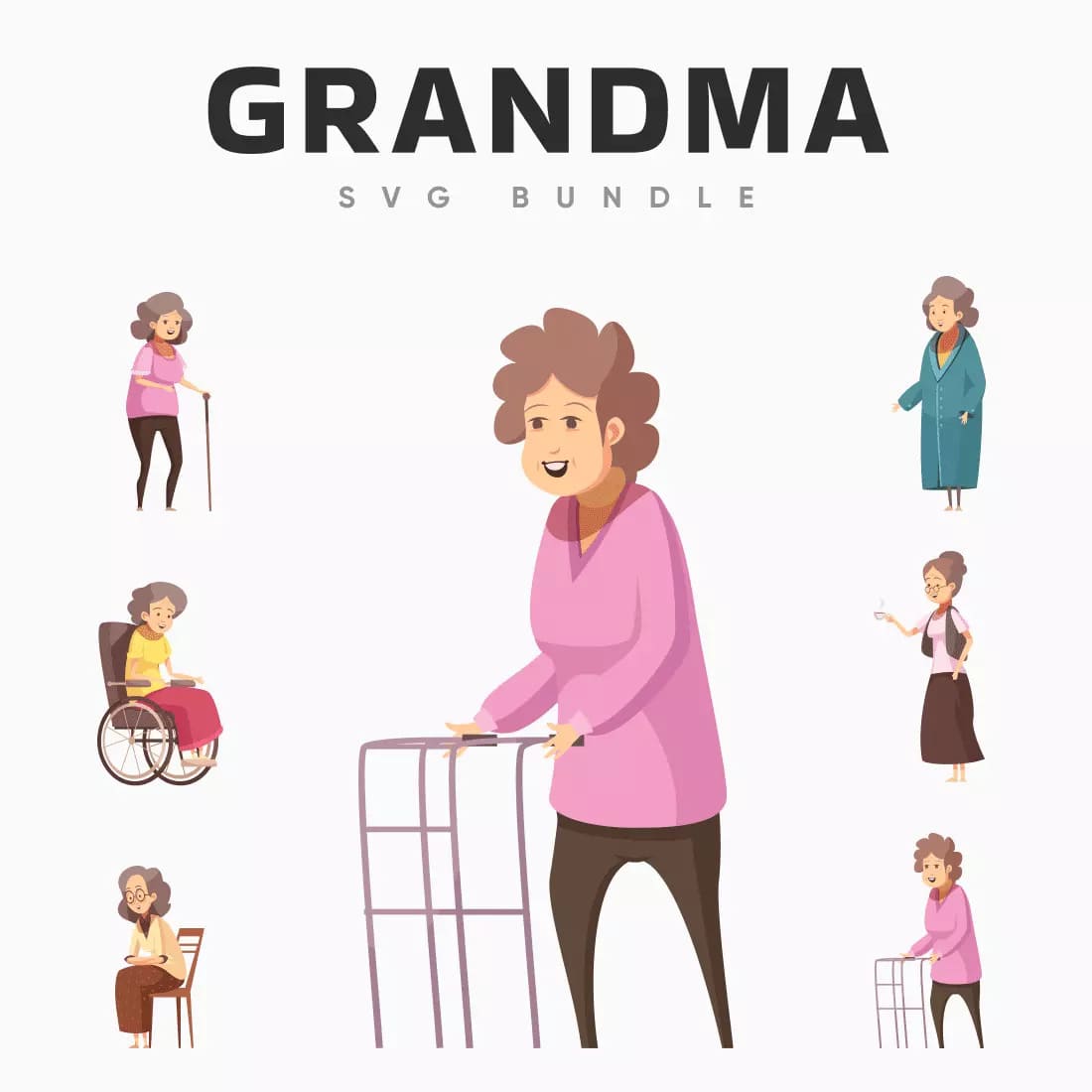 Grandma SVG Set Preview 12.