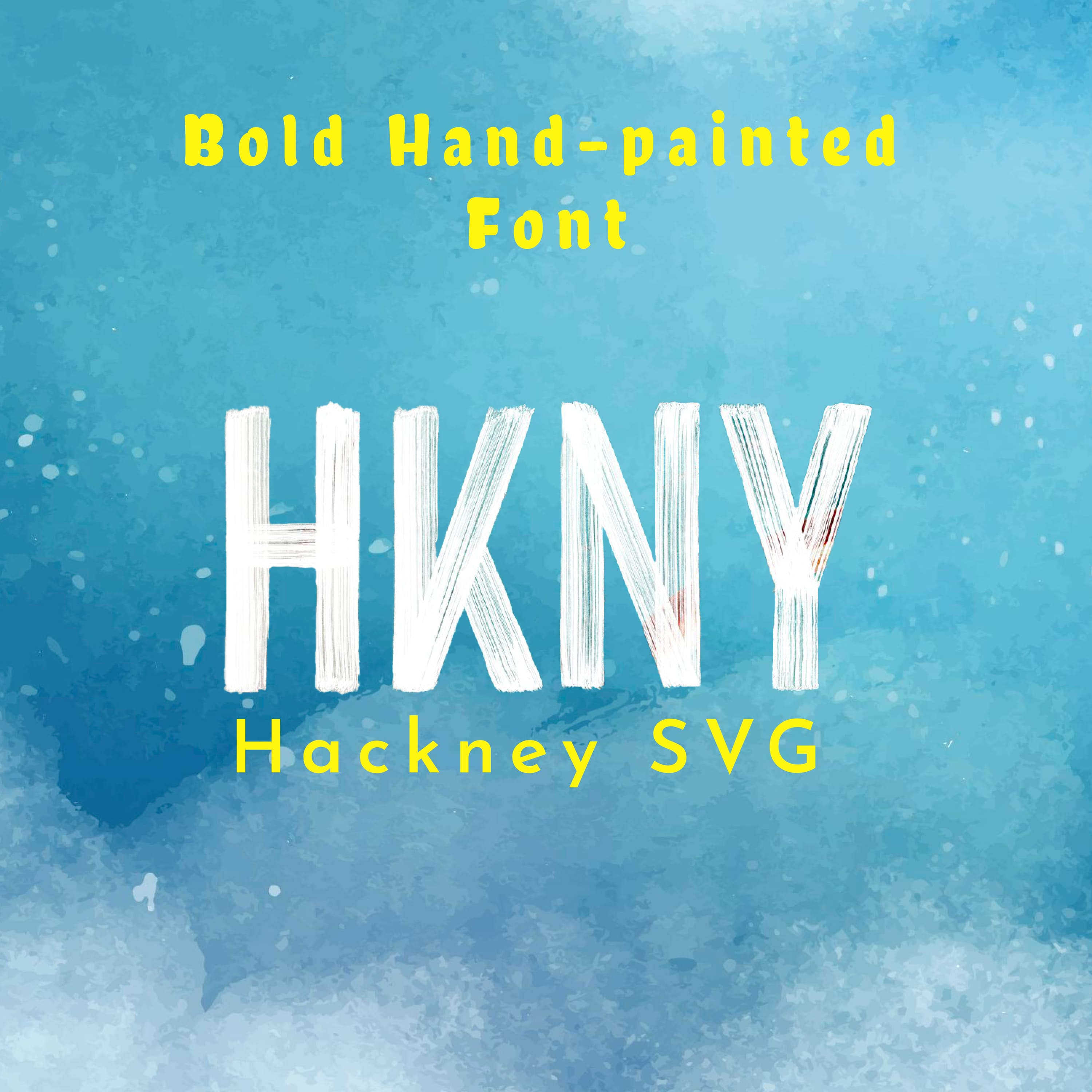 Hackney SVG Bold Hand Painted Font 1500x1500 1.