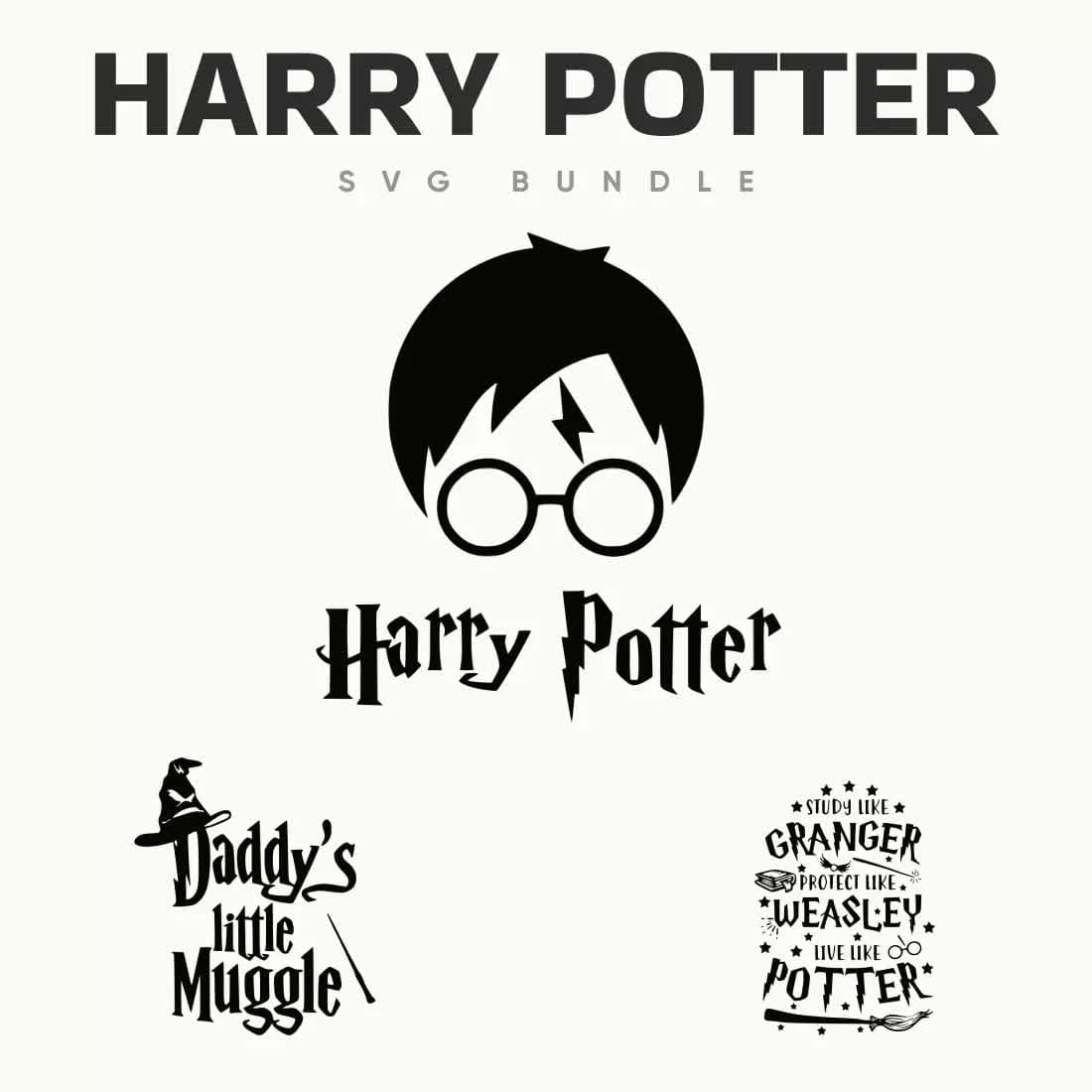 Harry Potter SVG Bundle Preview 1.