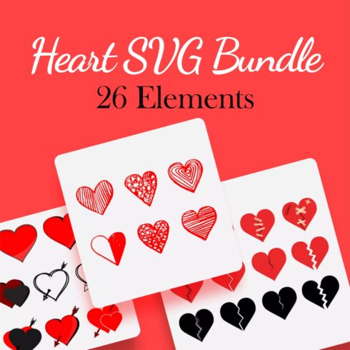Heart SVG Bundle 1500 1.