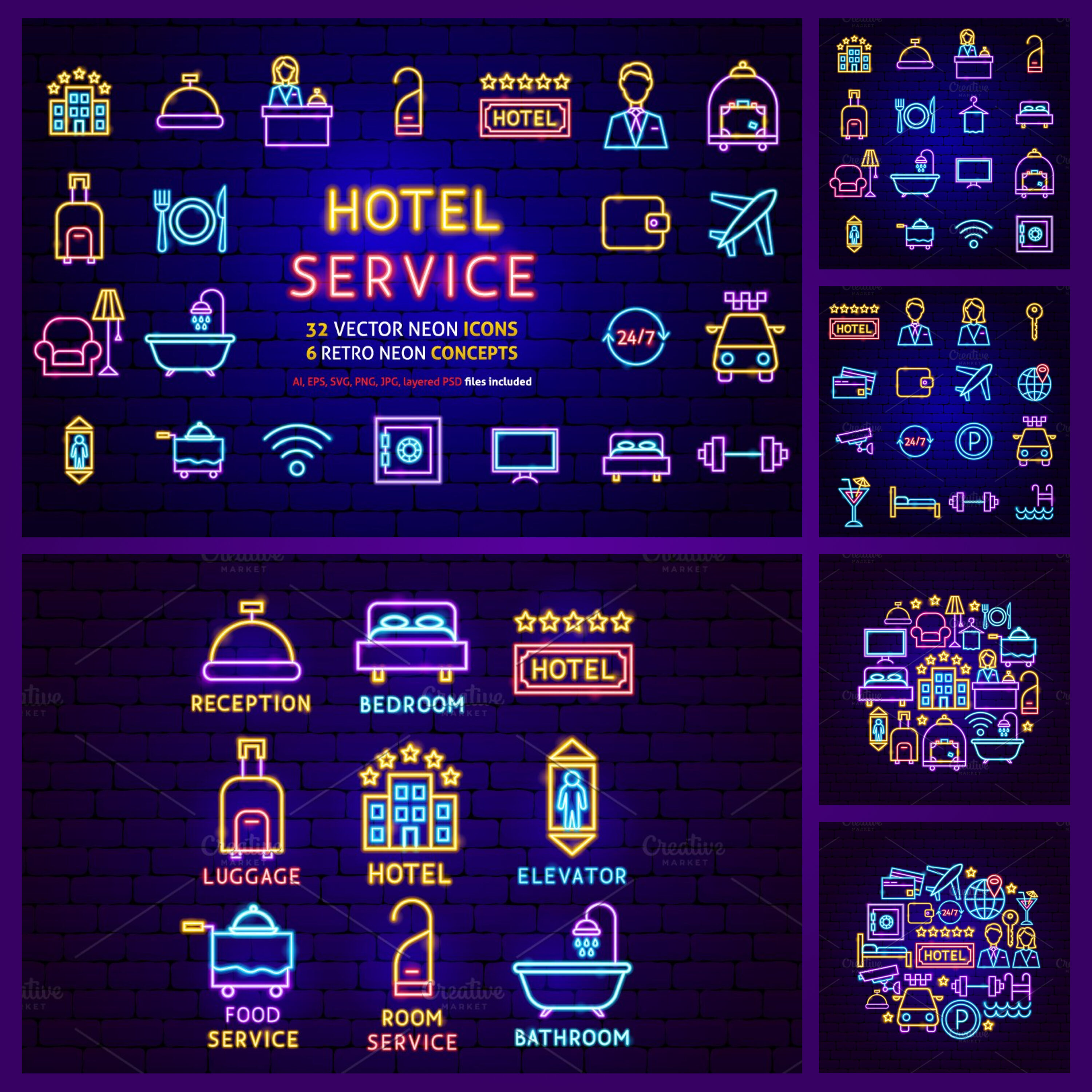 Prints of hotel neon.