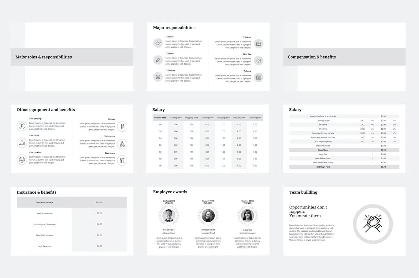 HR Human Resources Google Slides Template Preview 2.