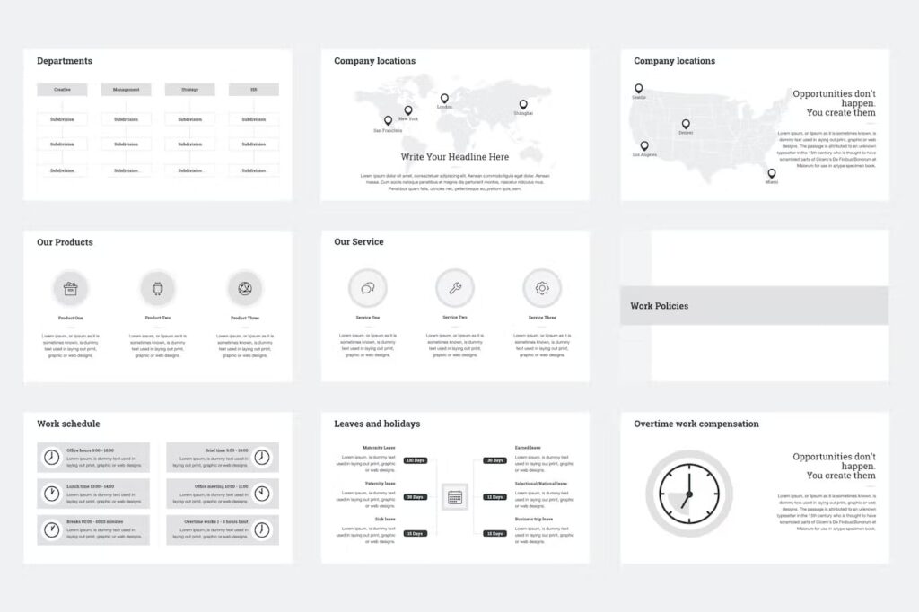 HR Human Resources Google Slides Template – MasterBundles
