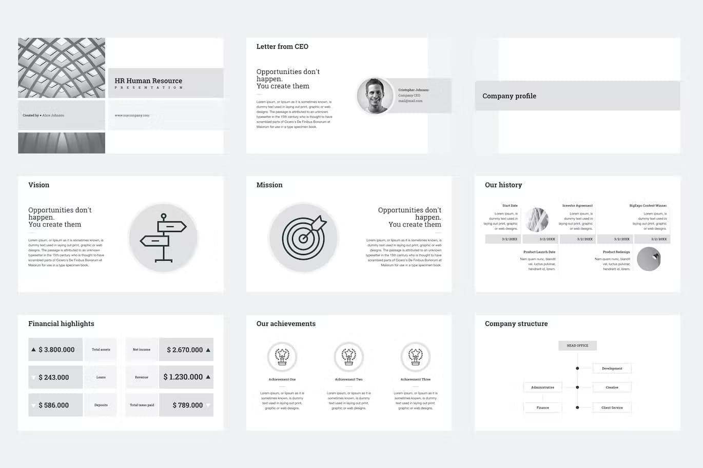 HR Human Resources Google Slides Template Preview 4.