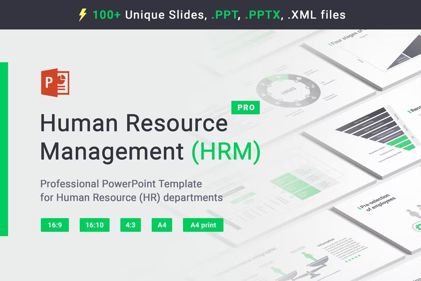 Human Resource HRM Powerpoint Template Preview 1.
