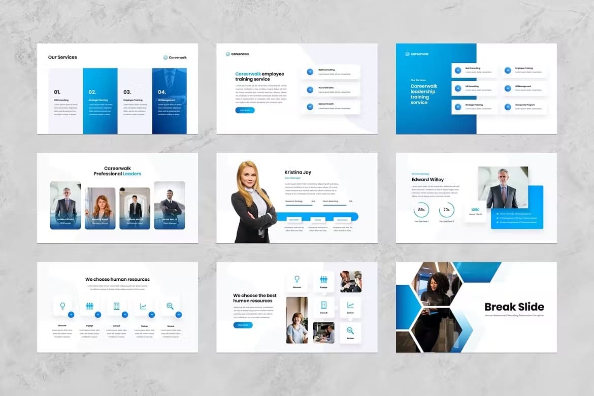Human Resources Recruiting Powerpoint Template Preview 2.