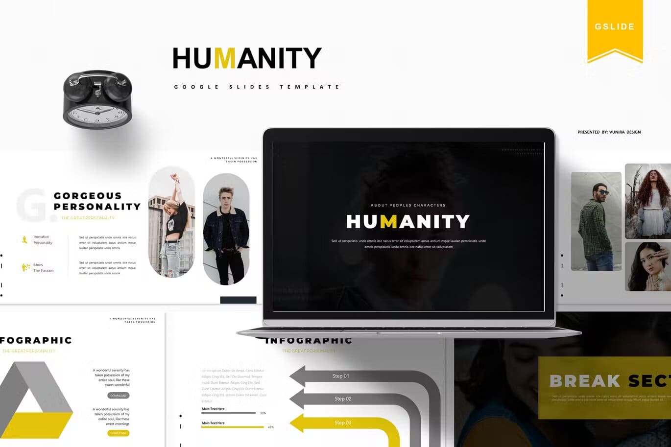 Humanity Google Slides Template Preview 1.