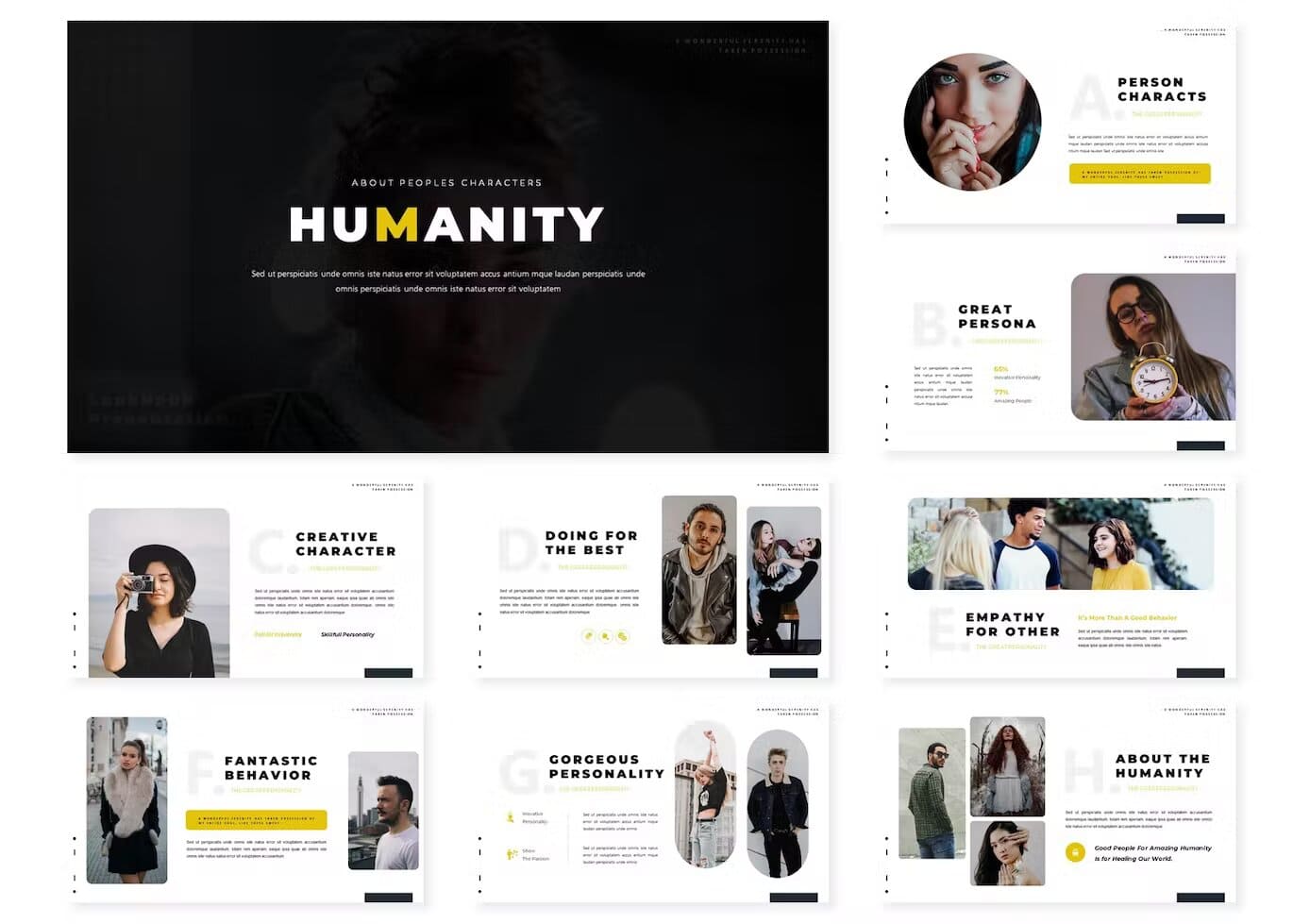 Humanity Google Slides Template Preview 3.