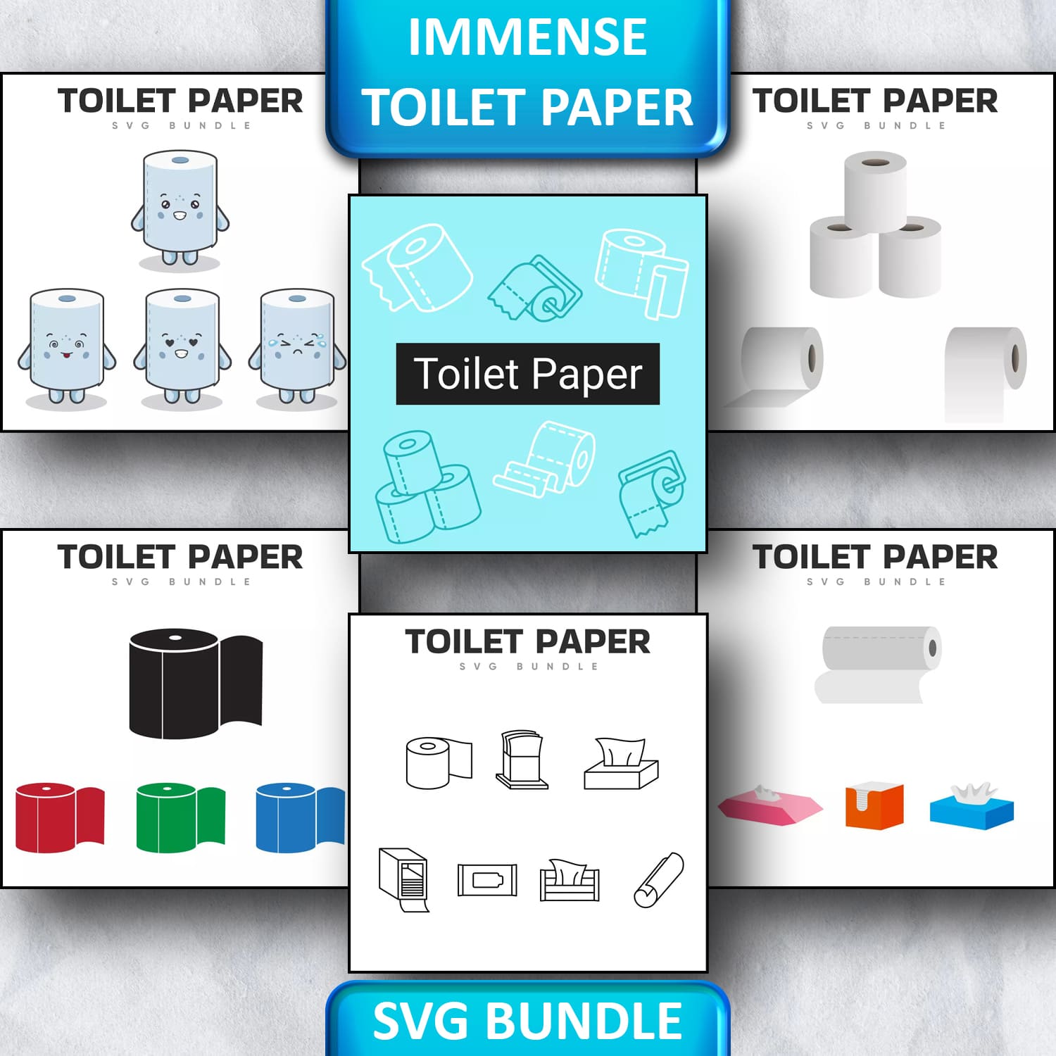 Immense Toilet Paper SVG Bundle 1500 1500 1.