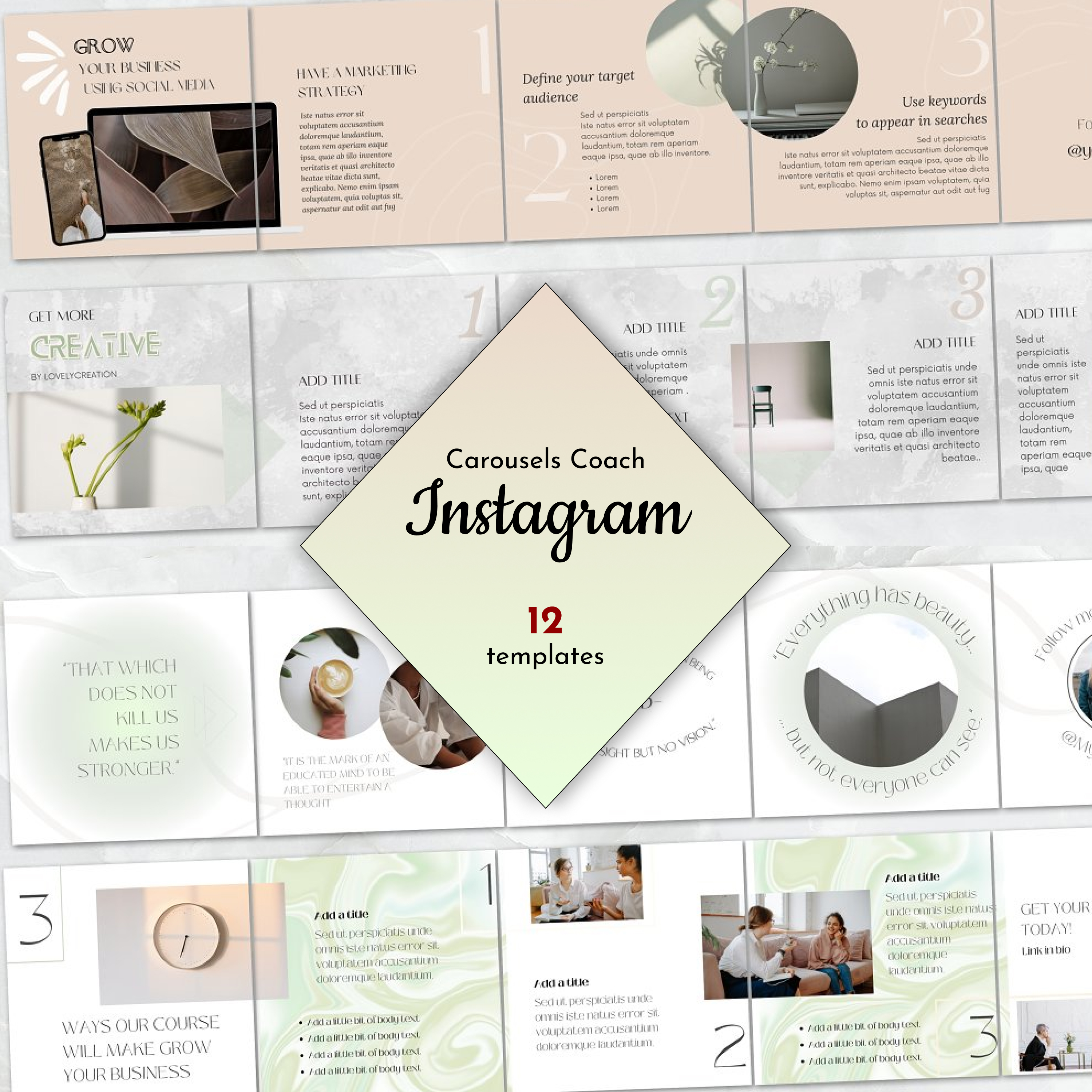 Preview instagram carousels coach.