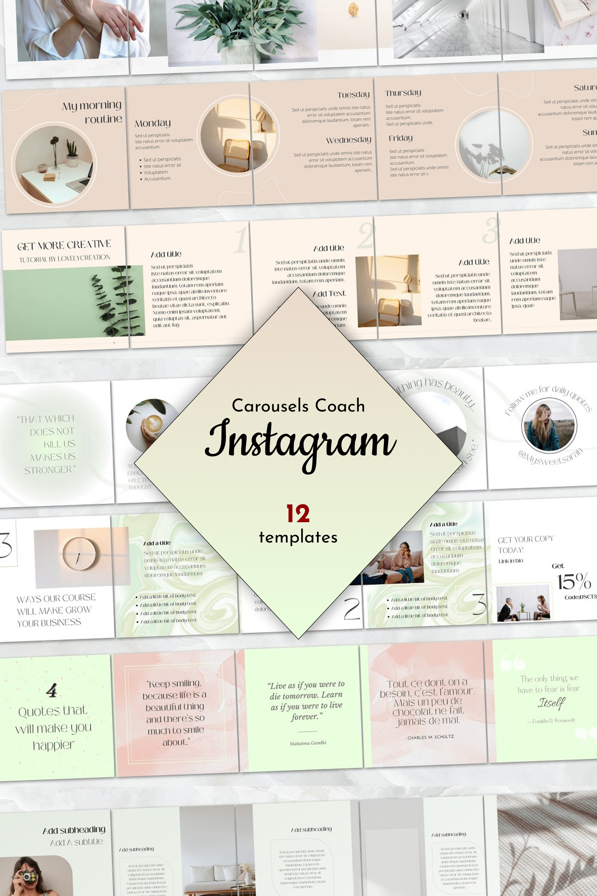 Instagram carousels coach of pinterest.