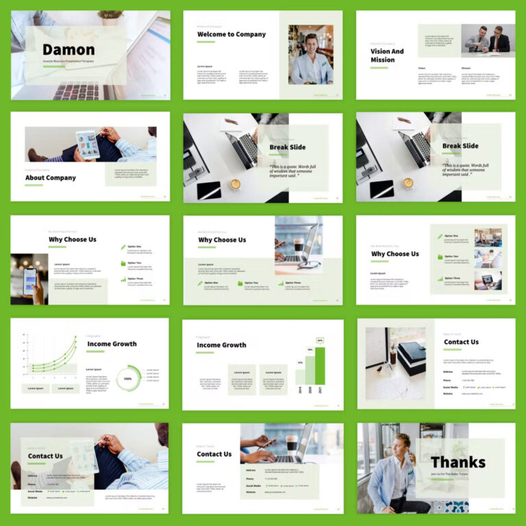 Investor Business Powerpoint Templates – MasterBundles