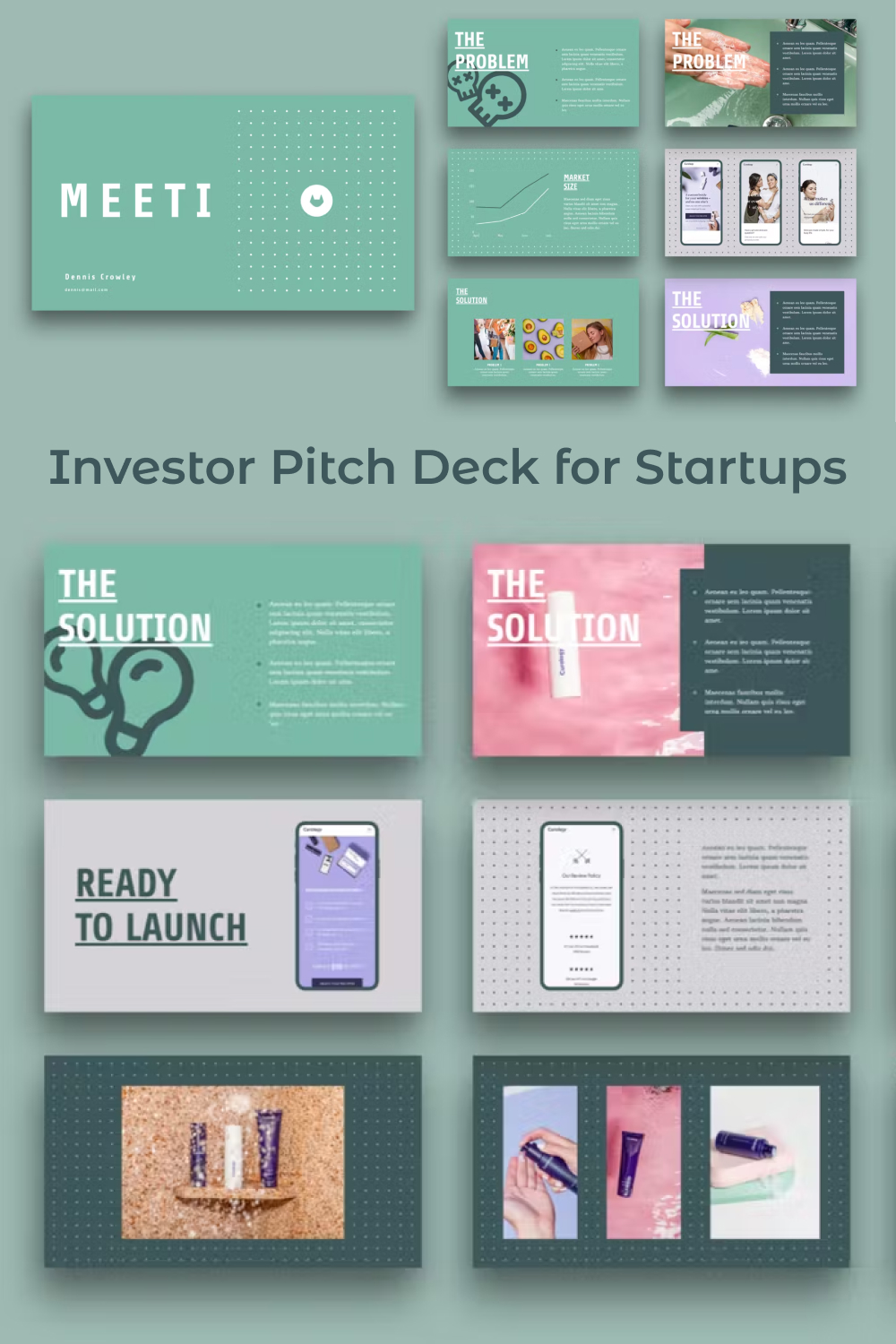 Investor pitch deck for startups of pinterest.