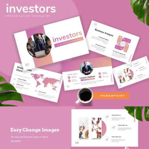 Prints of investors startup powerpoint presentation.