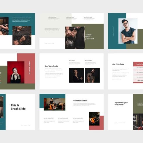 Jugeo: Gym & Fitness Powerpoint | Master Bundles