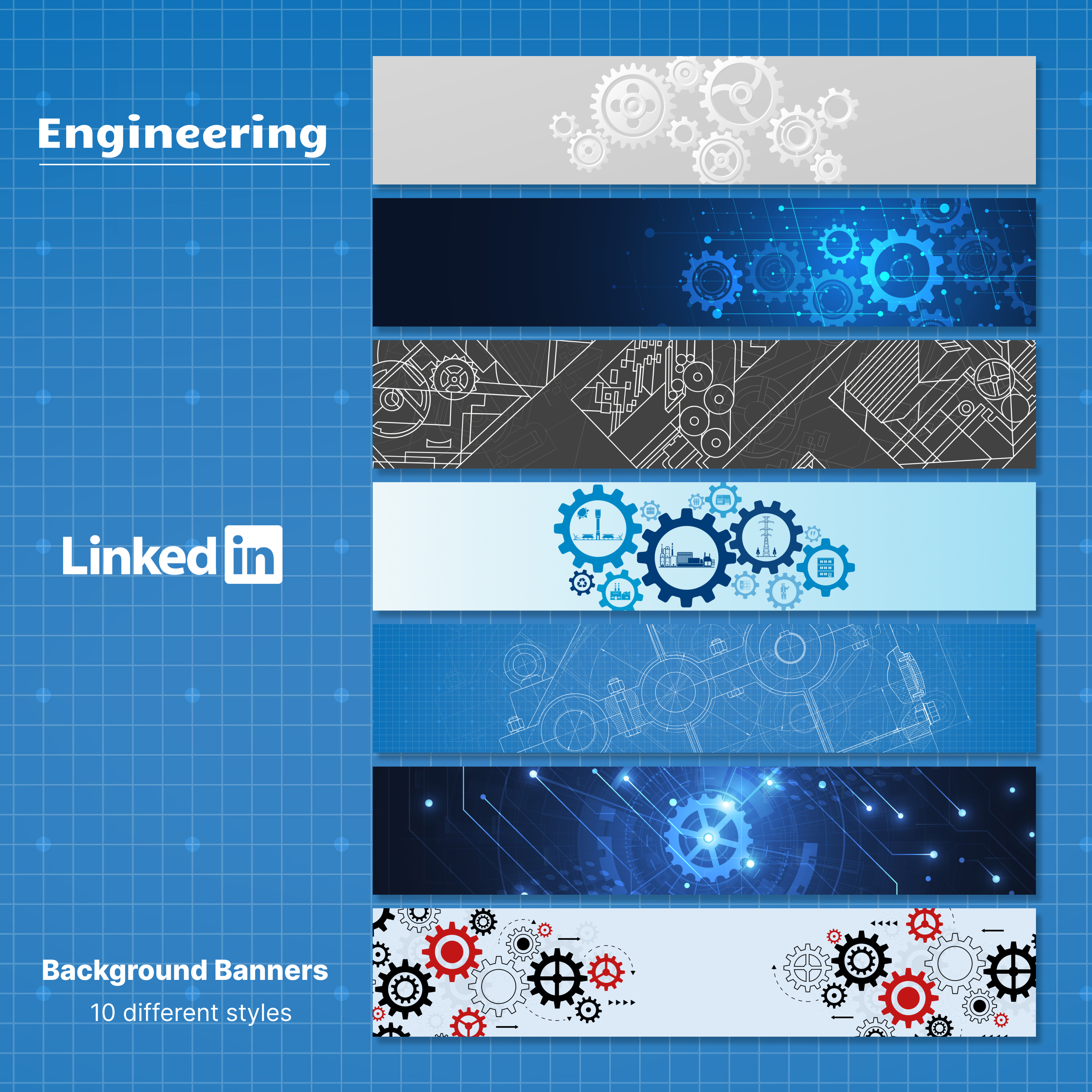Prints of linkedin background banner engineering.