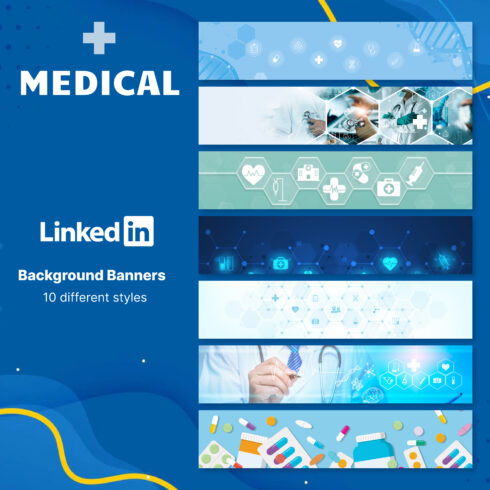 Prints of linkedin background banner medical.