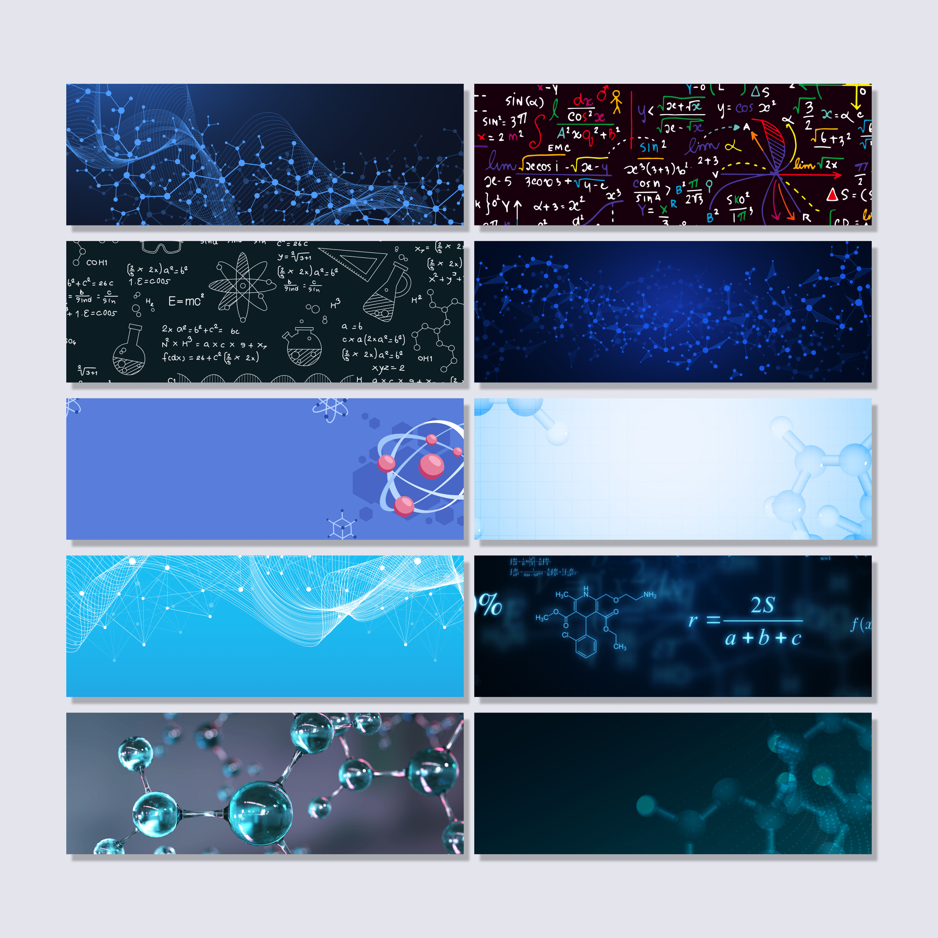 Linkedin background banner science preview.