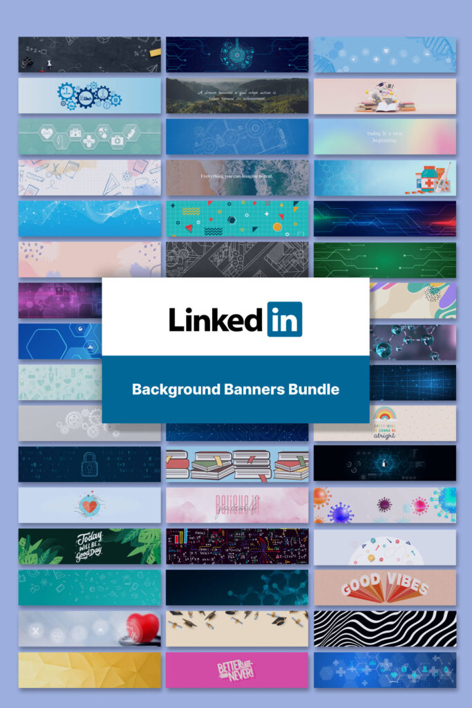 100 Linkedin Background Banners | Master Bundles