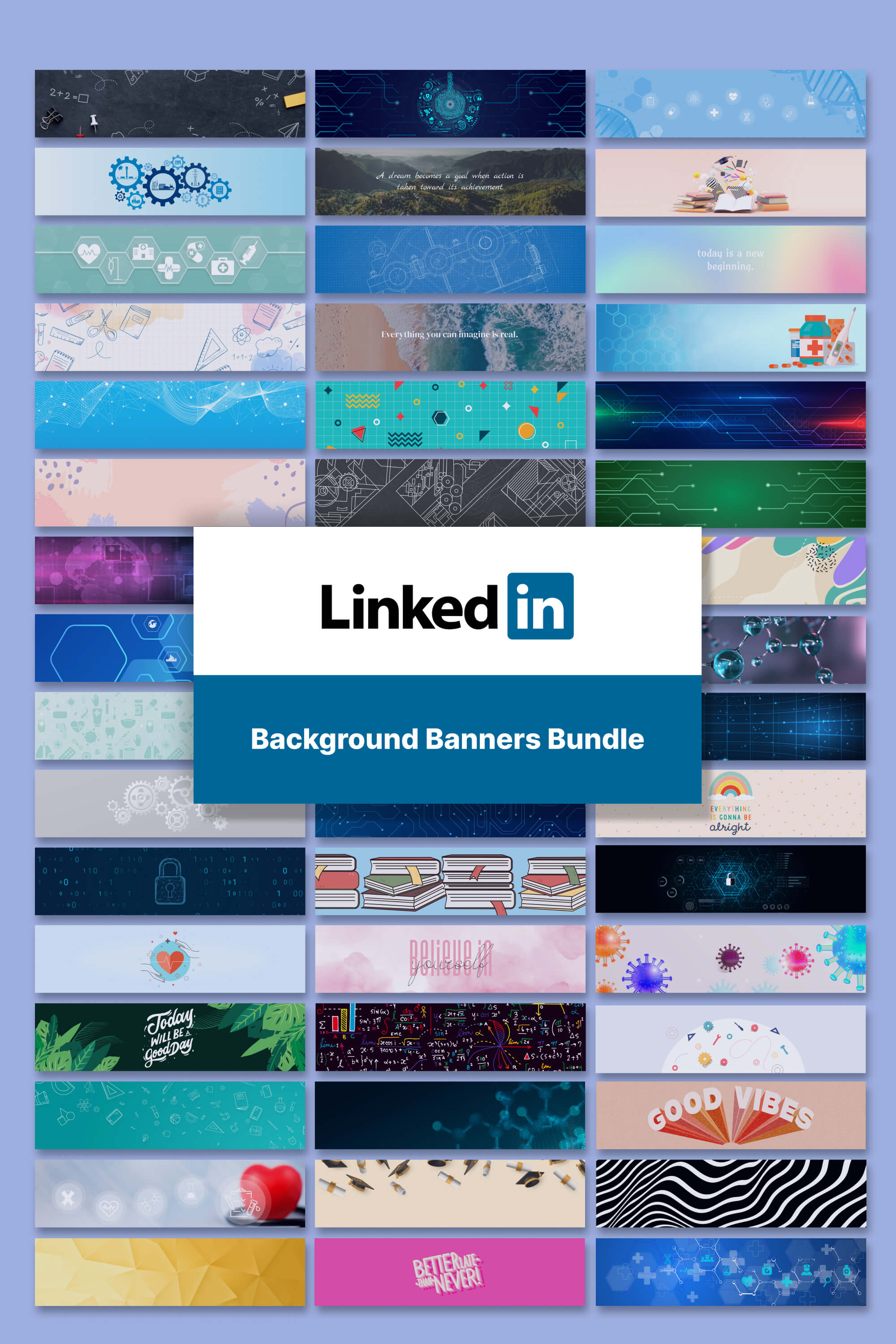 linkedin background banners bundle pinterest